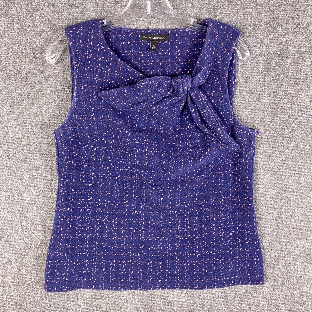 Banana Republic Blouse Women's Small Sleeveless Cotton Blend Adults‎ S